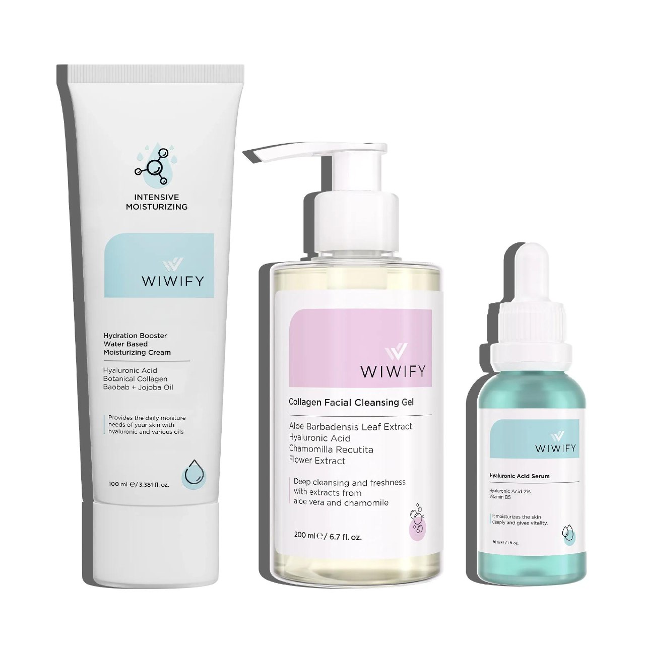 مرطوب‌کننده، ژل شستشو و تونر گلیکولیک